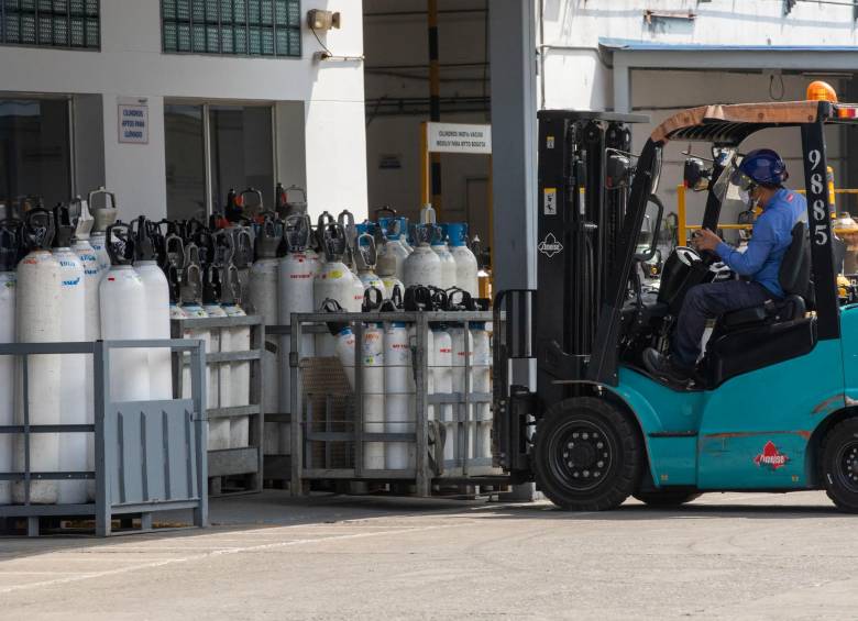 El aumento de la demanda en el país obligaría a incrementar las importaciones de oxígeno. FOTO Edwin Bustamante
