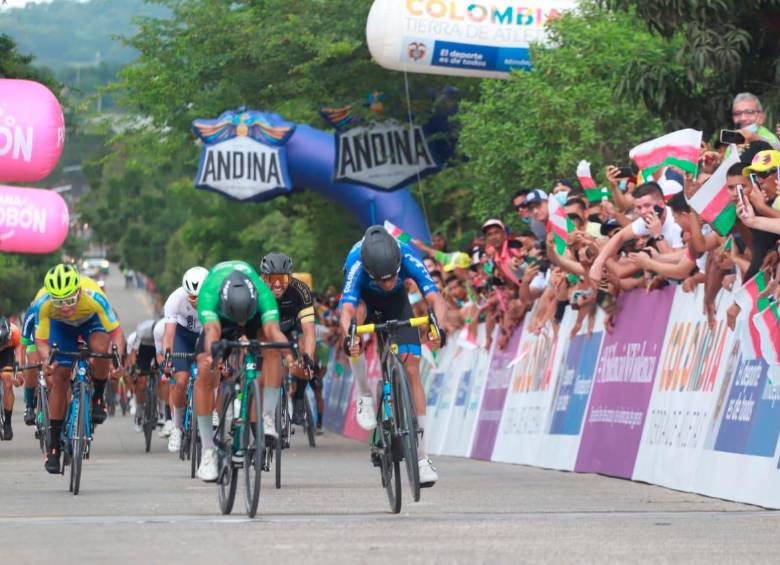 La segunda etapa de la Vuelta a Colombia se corrió entre Cartagena y Sincelejo. FOTO: Cortesía Fedeciclismo.