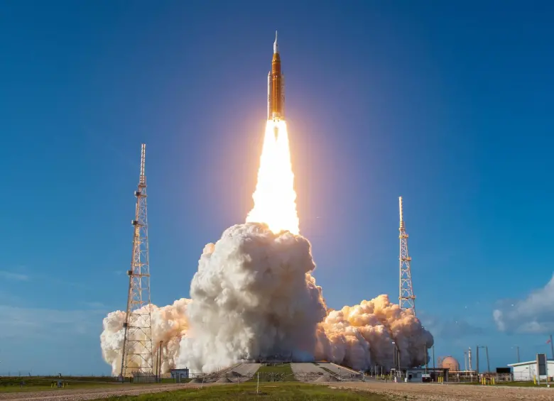 Así fue el despegue de Artemis II a la Luna. FOTO: AFP