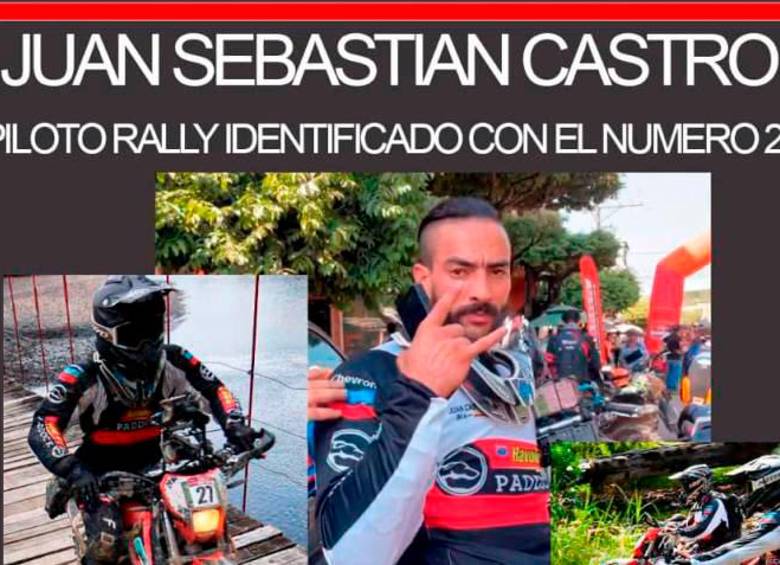 Con esta foto buscaban a Juan Sebastián Castro. FOTO: Tomada de Facebook Darien Rally Raid