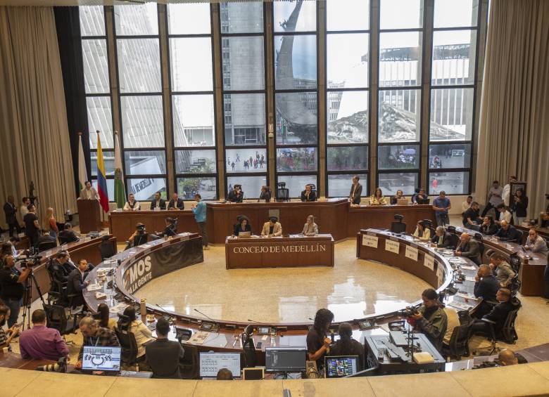 Imagen de referencia del recinto del Concejo de Medellín. Foto: EL COLOMBIANO