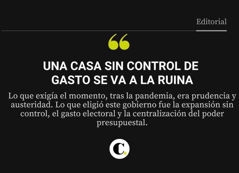 Una casa sin control de gasto se va a la ruina
