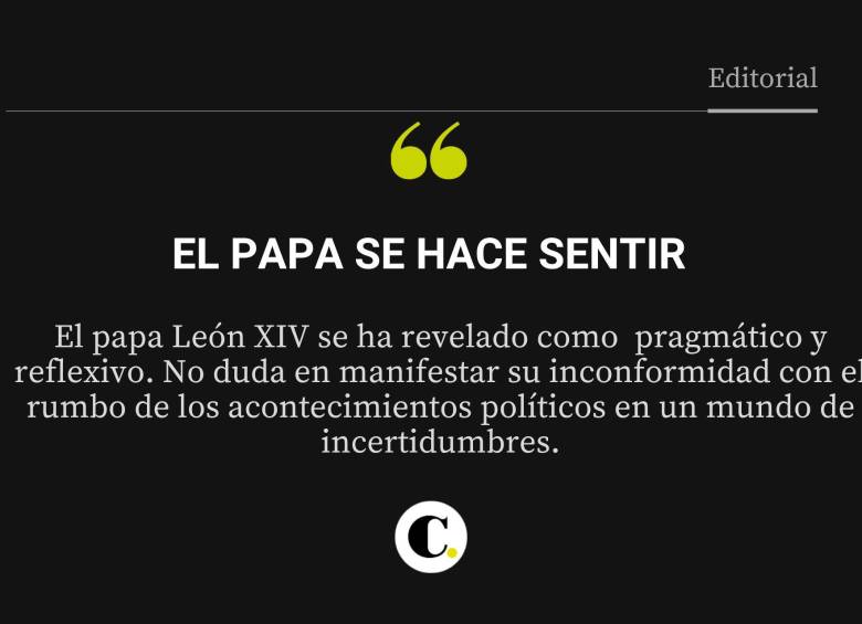 El Papa se hace sentir