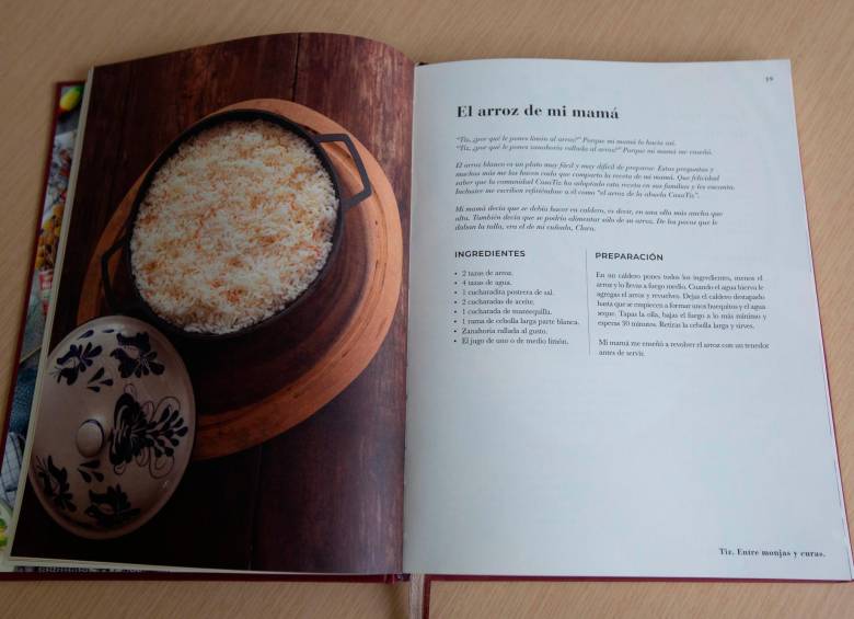 El arroz de la mamá, una de las recetas en CasaTiz. FOTO Esneyder Gutiérrez