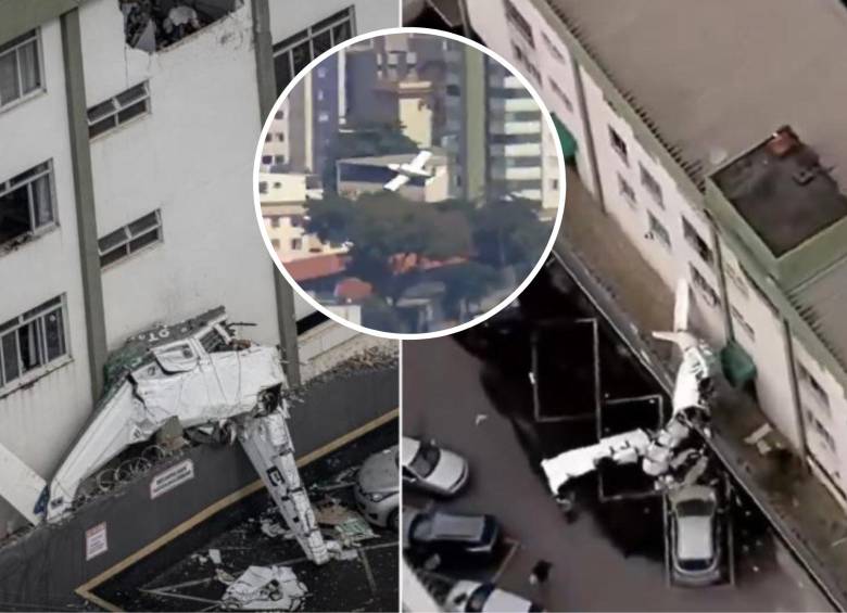 Un avión ligero se estrelló contra un edificio en Brasil. Esto es lo que se sabe. FOTOS: Capturas de video 