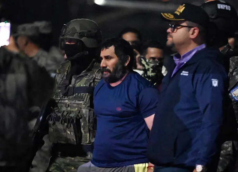 Alias Fito capturado en Ecuador. FOTO: AFP