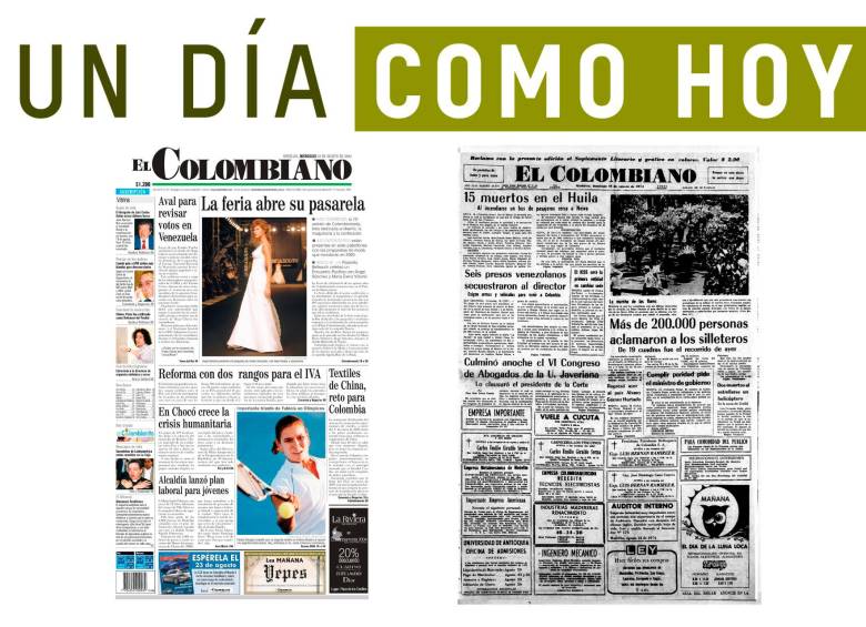 Un día como hoy 18 de agosto