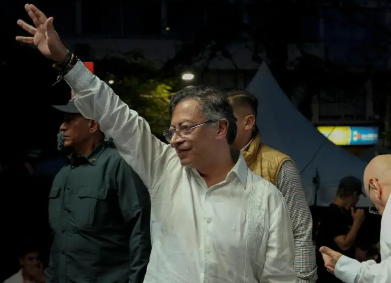 El presidente Gustavo Petro durante intervención en Ibagué en la Movilización. FOTO: COLPRENSA