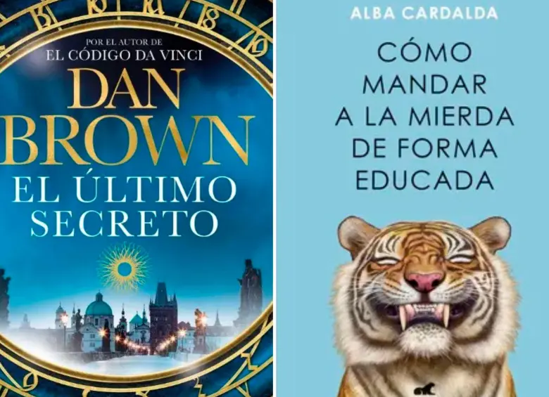 La novela de Brown y el libro de Cardalda fueron los títulos más comprados por los colombianos durante 2025. Foto: Cortesia