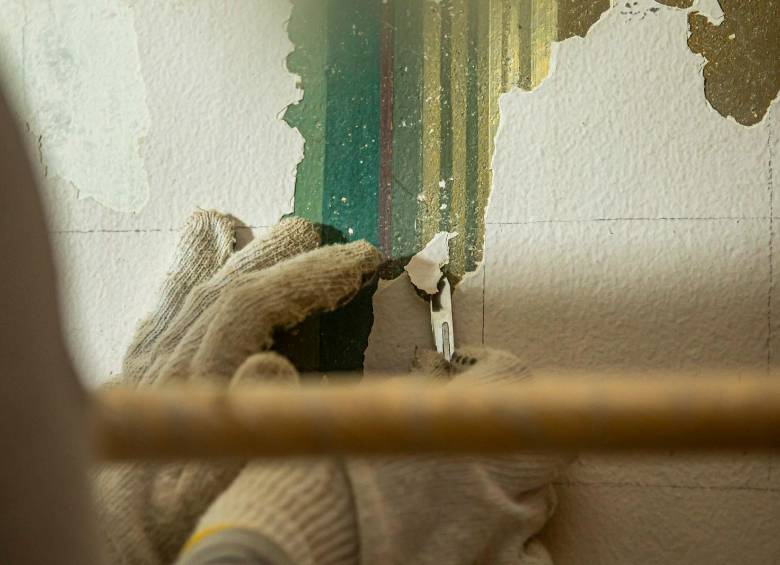 El trabajo de restauración del claustro San Ignacio ha requerido mucha paciencia de quienes han intervenido en la obra. Foto: Carlos Velásquez. 