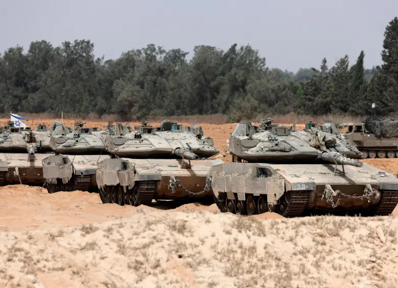 Las tropas de Israel y su llegada a la Franja de Gaza. FOTO: AFP