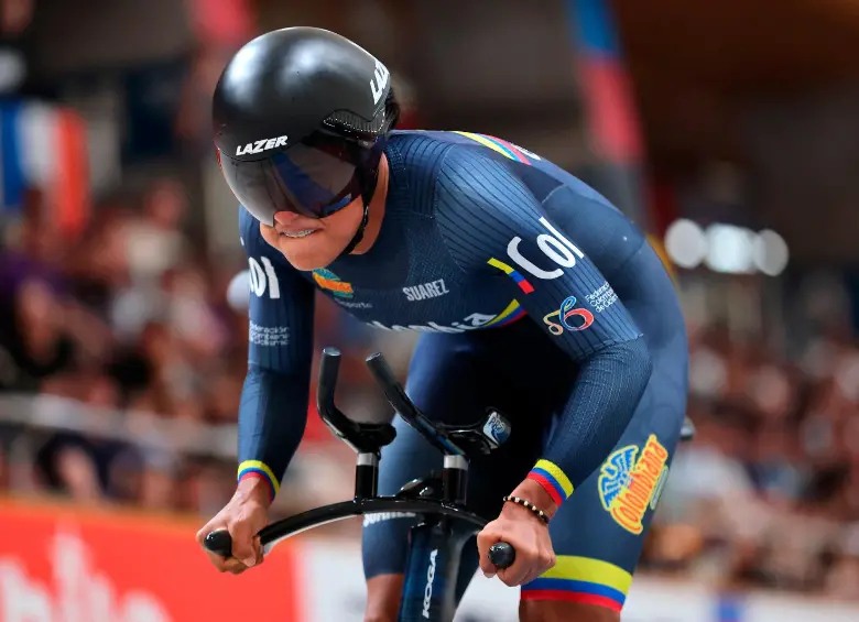 La ciclista antioqueña Stefany Cuadrado ha representado por el mundo a la Selección Colombia tanto a nivel juvenil, como de mayores. Foto: Getty