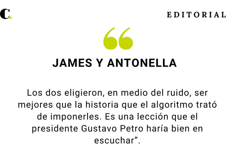 James y Antonella