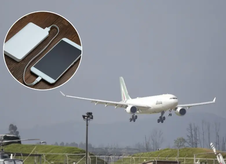 En Colombia se limita el uso y recarga de baterías portátiles durante un vuelo. FOTO: Freepik - Colprensa 