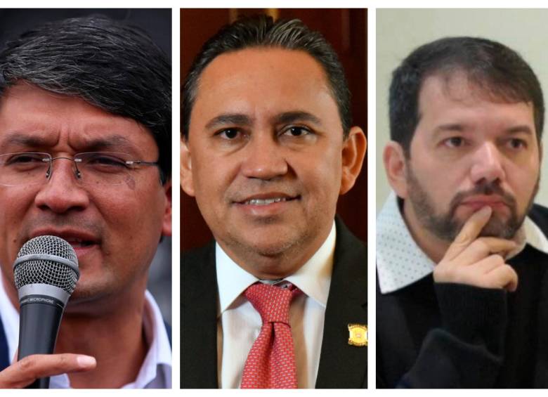 De izquierda a derecha: Camilo Romero, embajador en Argentina; el representante por Arauca, Germán Rogelio Rozo, y el senador Julio Elías Chagüi Flórez, de Córdoba. FOTO: COLPRENSA/REFERENCIA