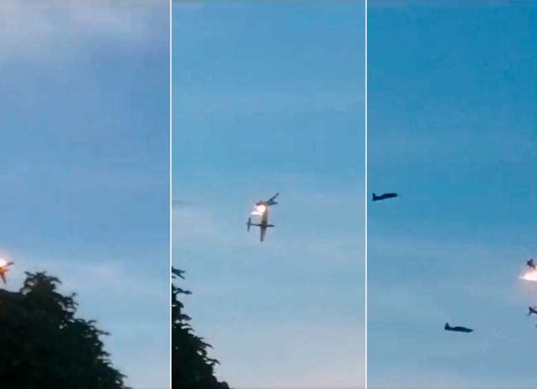 Dos aviones de la Fuerza Aérea se estrellaron durante un entrenamiento en  Villavicencio