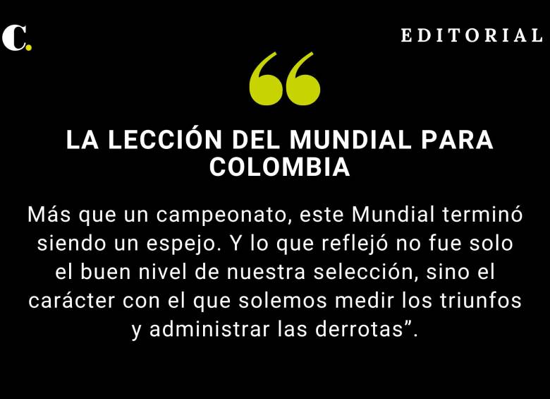 La lección del Mundial para Colombia