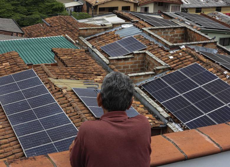 En el barrio El Salvador está la primera comunidad energética solar del país. Foto: Manuel Saldarriaga Quintero
