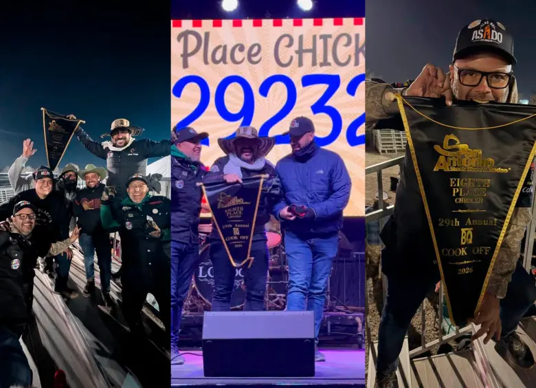 El equipo colombiano compitió en la categoría pollo del BBQ Cook-Off, una de las modalidades del San Antonio Stock Show & Rodeo. FOTOS Cortesía Instagram @parrillerosaficionados