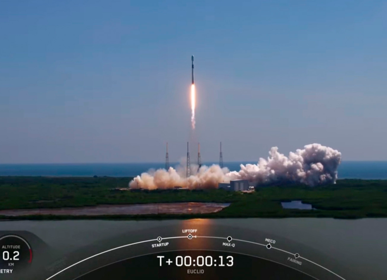 El satélite despegó de Cabo Cañaveral, Florida, acoplado a un cohete Falcon 9 de la compañía estadounidense SpaceX. FOTO AGENCIA ESPACIAL EUROPEA