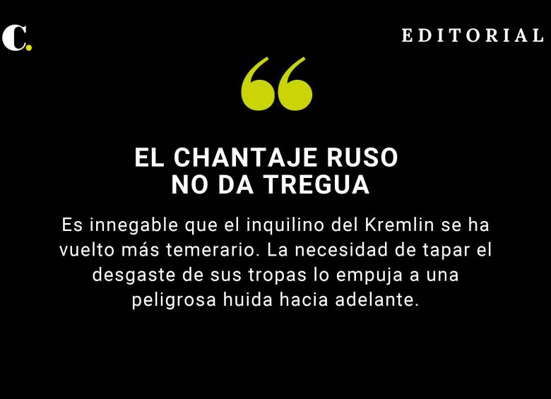 El chantaje ruso no da tregua
