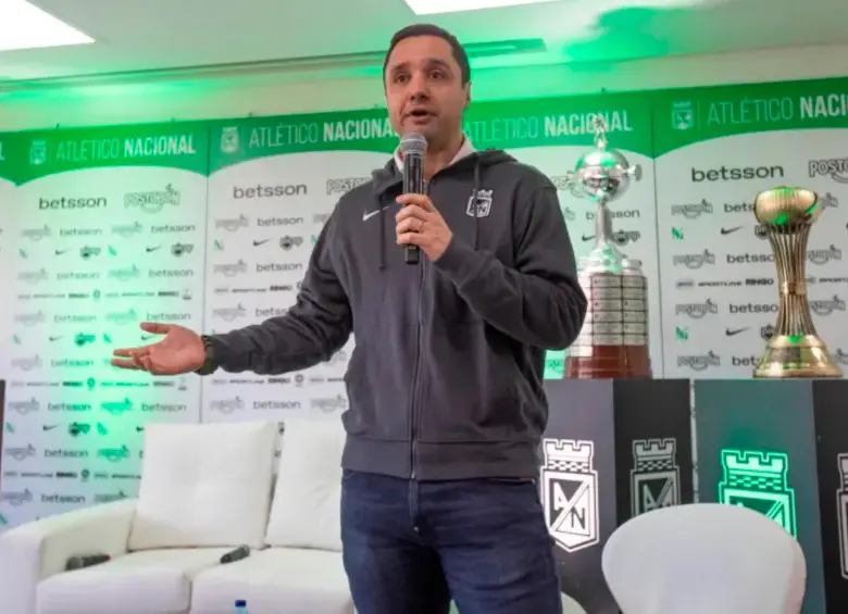 El presidente de Nacional, Sebastián Arango Botero, inició su gestión al frente del cuadro verde en el primer semestre del 2024. FOTO: Esneyder Gutiérrez