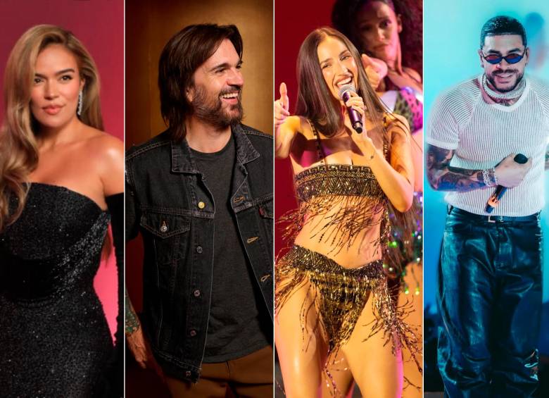 Karol G, Juanes, Aria Vega y Ryan Castro, entre los colombianos nominados al Latin Grammy. FOTOS Cortesía y EL COLOMBIANO 
