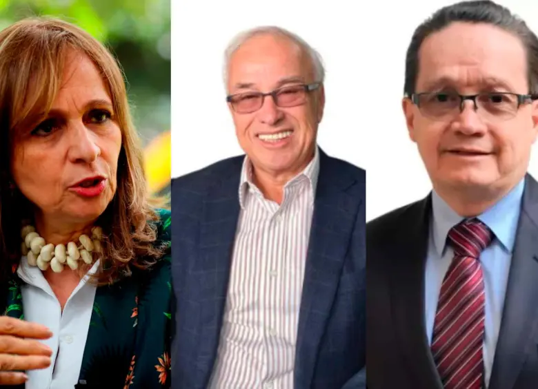 Cambios en la dirección de Ecopetrol marcan el cierre de año en la petrolera estatal. De izquierda a derecha: Ángela María Robledo, Álvaro Torres Macías y Guillermo García Realpe. FOTOS: Colprensa y cortesía