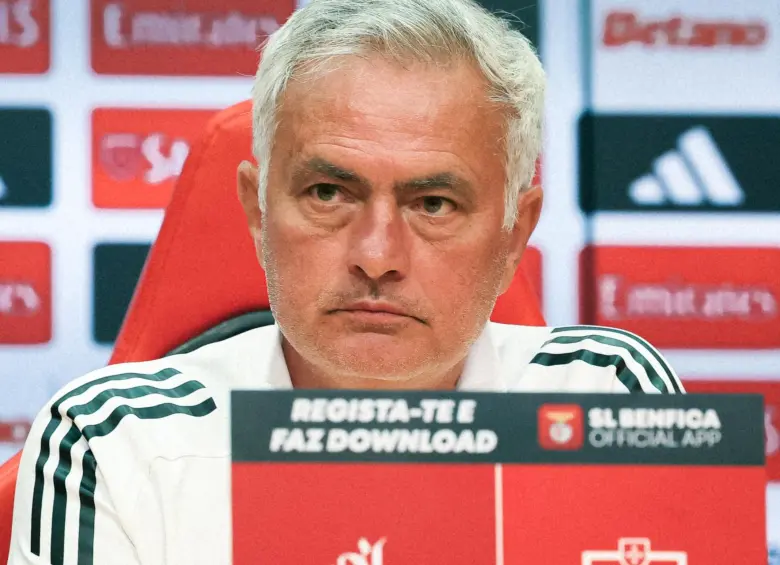 José Mourinho, exentrenador del Benfica de Portugal. FOTO: Tomada de redes sociales @SLBenfica