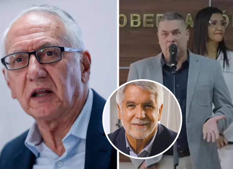 El funcionario evadió su responsabilidad por la crisis de esa institución y señaló que sería culpa de la “politiquería”, por lo que ahora es criticado por diferentes sectores del país. FOTO: Colprensa, Gobernación de Antioquia y redes sociales @EnriquePenalosa