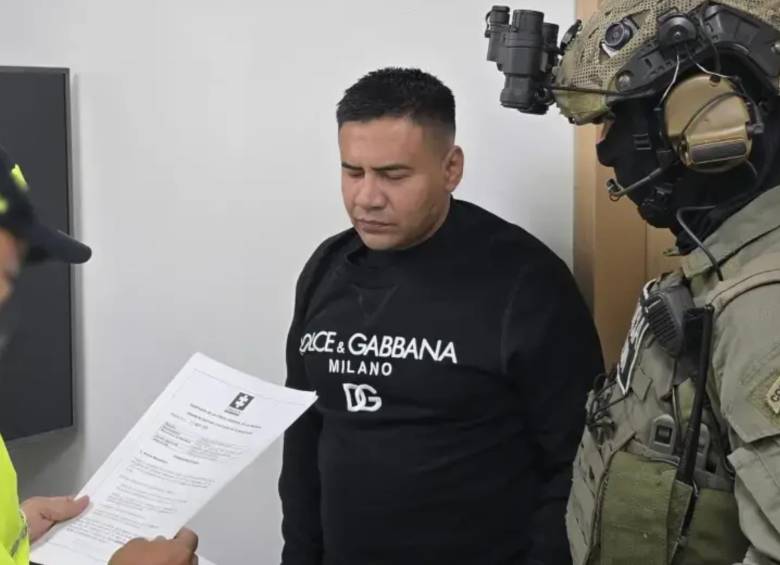 Andrés Felipe Marín, permanece privado de la libertad en una estación de Policía en Bogotá. Foto: Fiscalía