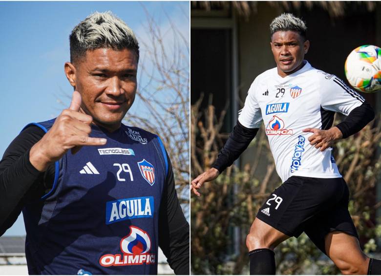 Teófilo Gutiérrez, a sus 39 años, regresó por cuarta vez a Junior de Barranquilla para jugar en la antesala de su retiro del fútbol y aportar en experiencia. FOTO: Tomada de redes sociales Junior