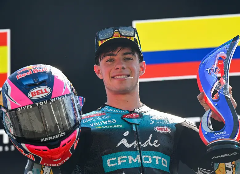 David Alonso será el tercer piloto colombiano que corra en la MotoGP. Su equipo será Honda, falta confirmar si irá en el oficial (HCR) o en el satélite (LCR) . FOTO getty 