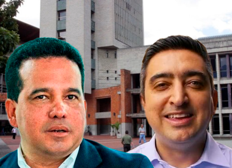 Diego Torres, a la derecha, es el candidato de Carlos Andrés Trujillo a la Alcaldía de Itagüí. FOTO: Cortesía 