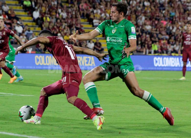 La Equidad y Tolima se enfrentan por la cuarta fecha de los cuadrangulares semifinales de la Liga Betplay. FOTO DIMAYOR 