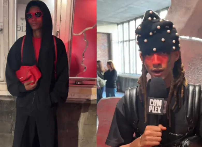 Jaden Smith presentó su primera colección masculina para Christian Louboutin durante la Semana de la Moda de París. FOTO: captura de pantalla. 