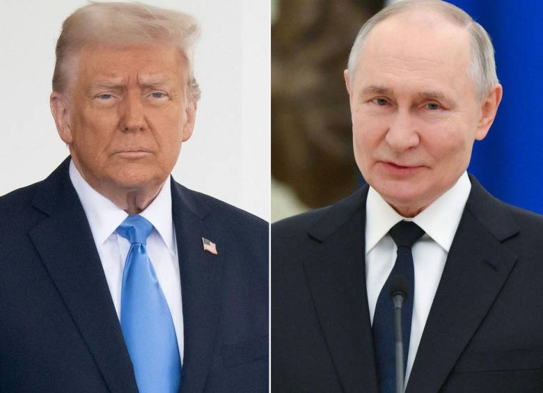 Donald Trump y Vladimir Putin habrían llegado a un acuerdo sobre el conflicto en Ucrania. FOTOS: AFP