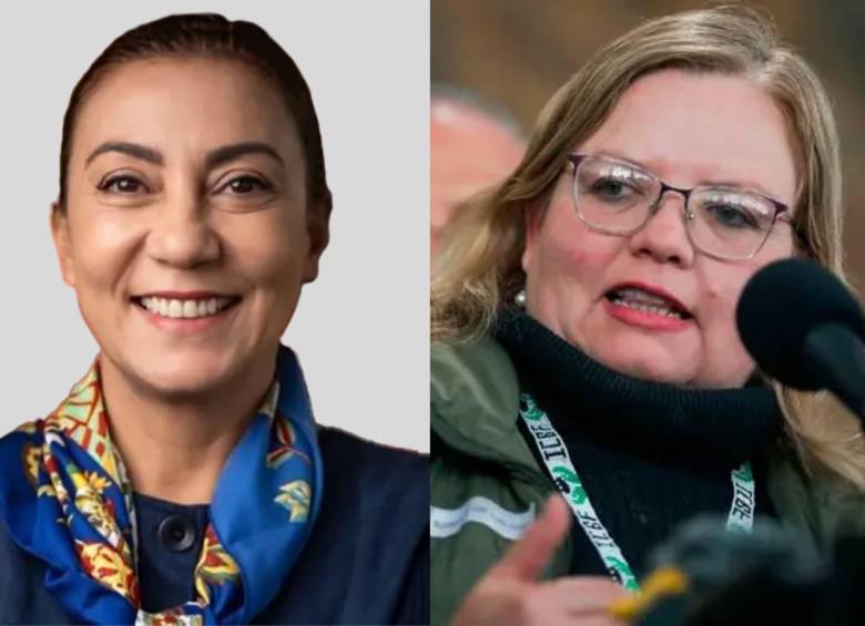 Carolina Restrepo, nueva directora del ICBF, y Astrid Cáceres, quien dirigió la entidad durante algunos años del gobierno Petro. Foto: ICBF/Colprensa.