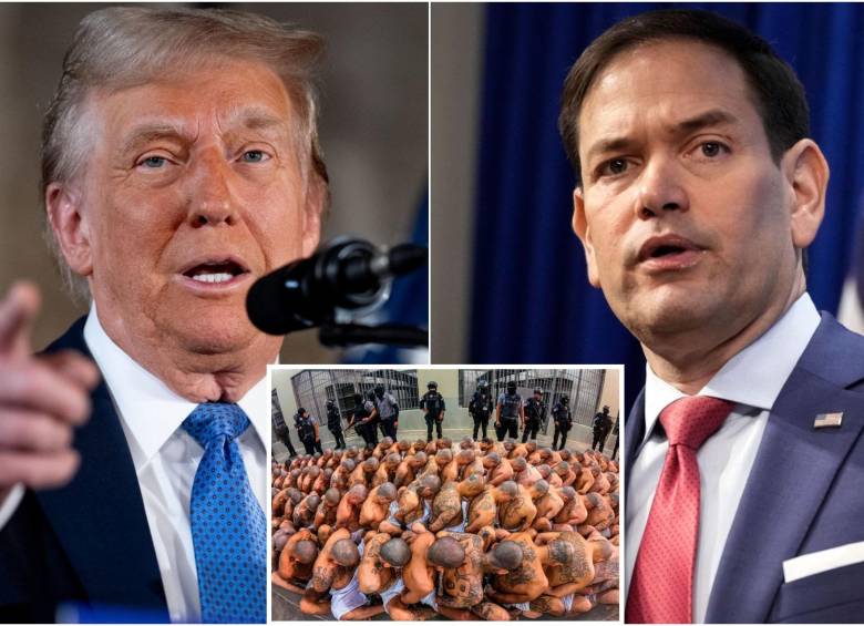 El secretario de Estado, Marco Rubio, se reunió en El Salvador con el presidente Bukele, donde hablaron de la propuesta. Mientras Trump dijo estar de acuerdo con la implementación de esta medida. FOTOS: Getty