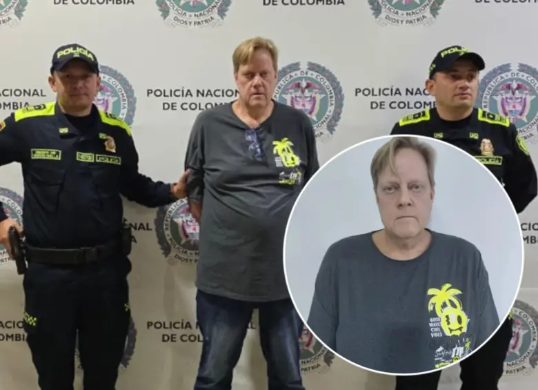 Jurgen Lubke fue capturado en Colombia y ahora espera que se completen los trámites para ser extraditado a Europa. Foto: Policía de Quindío