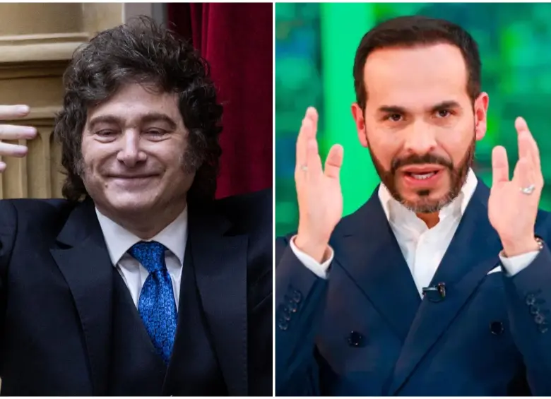 El presidente de Argentina, Javier Milei, se pronunció a través de sus redes sociales en apoyo a Abelardo de la Espriella tras los resultados de la segunda vuelta en Colombia. FOTO: El Colombiano y Getty