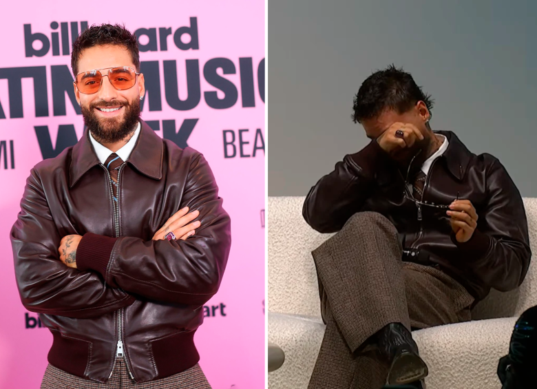 Maluma hizo parte de la semana de la música latina de la revista Billboard y habló de salud mental. Se emocionó hasta las lágrimas. FOTOS Getty y captura de pantalla.