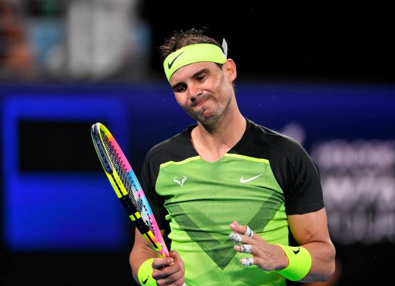 Rafael Nadal espera estar en un gran nivel en el Abierto de Australia, en el que suma dos títulos, en 2009 y en 2022. FOTO AFP