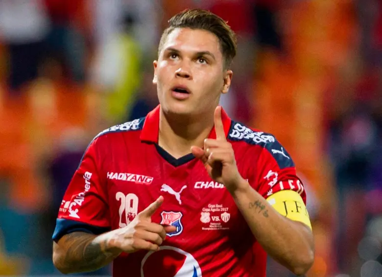 El futbolista antioqueño Juan Fernando Quintero, de 33 años, tendría su segundo paso por el cuadro rojo. Foto: Manuel Saldarriaga