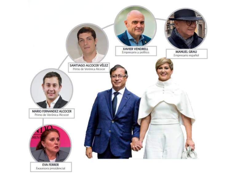 La exprimera dama Verónica Alcocer tuvo un rol destacado en el primer año del gobierno Petro, mientras varios de sus allegados estuvieron cerca del poder. Foto: Presidencia. 
