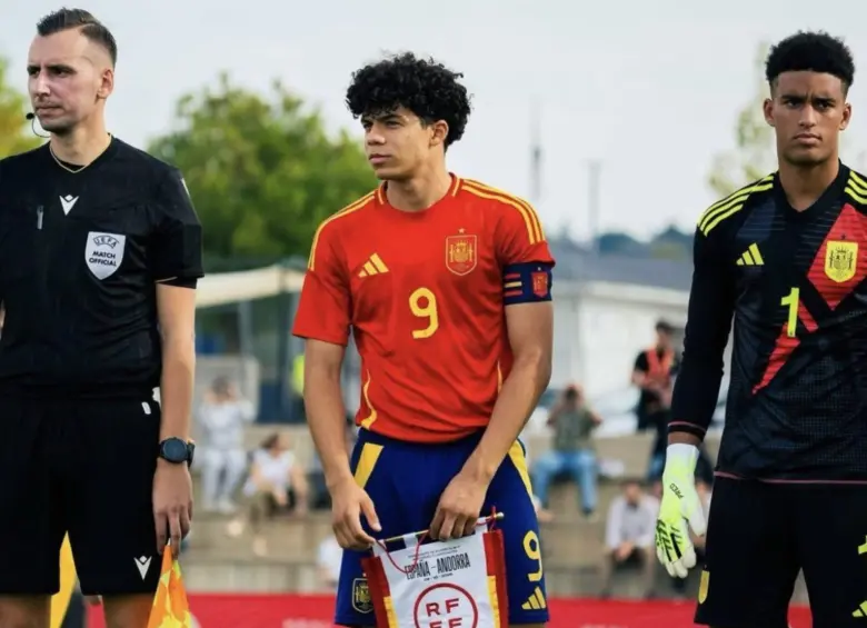 Enzo Alves es el hijo de Marcelo, exlateral de Brasil. A diferencia de su padre, el joven de 17 años juega de delantero. Foto: Selección España