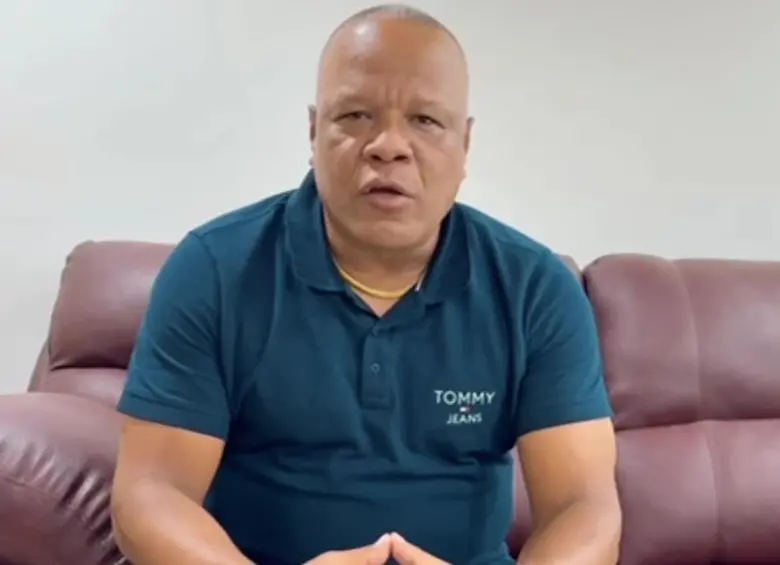 El alcalde de El Litoral de San Juan, Chocó, Jhon Jairo Gutiérrez Pretel. FOTO: Tomada de las redes sociales @JhonJairoGutierrezPretel