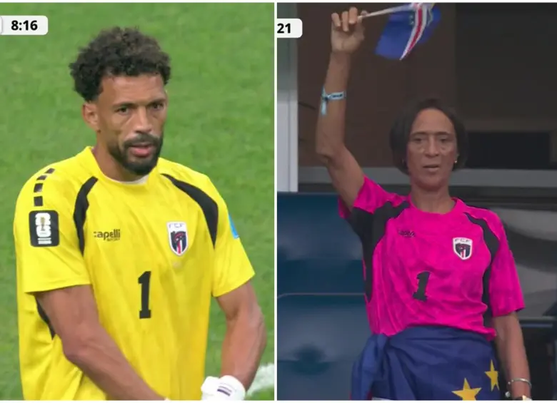 Vozinha celebró con su mamá tras la calsificación. FOTO: Captura de video de redes sociales de ESPN