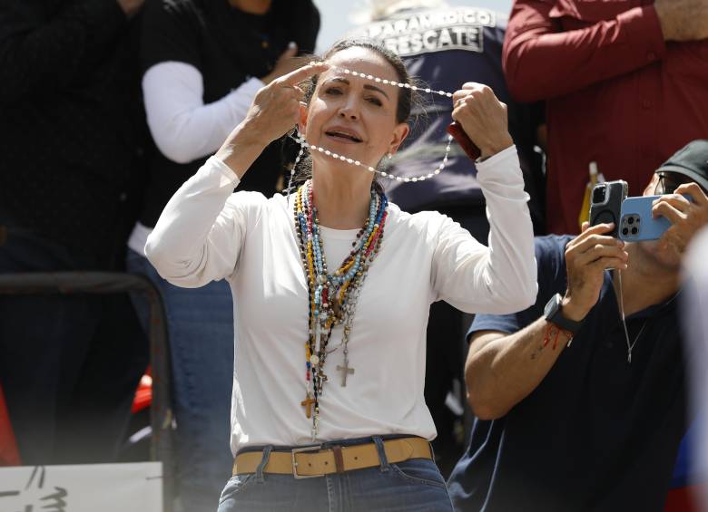  La líder opositora ha hecho varios intentos para ingresar a Venezuela, sin embargo, no han sido posibles por diferentes circunstancias logísticas o de restricciones. Foto: Pedro Rances Mattey/ Getty Images
