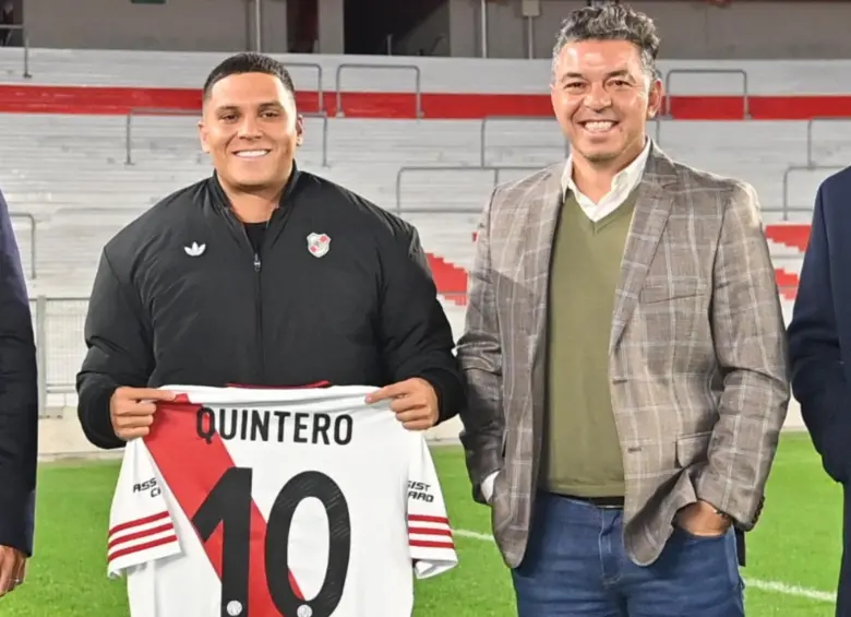 El entrenador argentino Marcelo Gallardo, conocido por su cercana relación con Quintero, habló sobre cuando se podría ver el redebut del colombiano con el equipo. FOTO: Redes sociales River Plate
